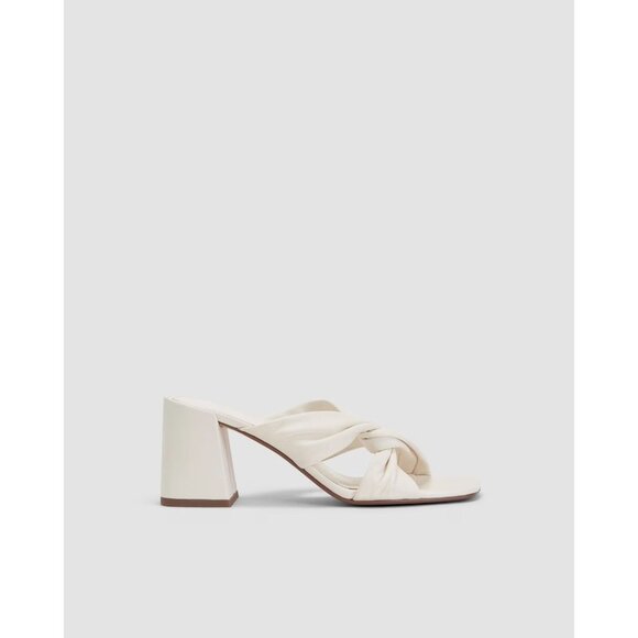 Everlane The Day Twist Heels in Canvas 6 New Womens High Heels Sandals - Picture 3 of 13